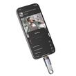 Mcdodo Adaptor OTG USB la Lightning, Aliaj de aluminiu, Incarcare si sincronizare date, cu indicator luminos, cu snur, Negru
