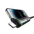 Mcdodo Adaptor Type-C la Lightning, 36W, Fast Charge, Auto Power Off 3A, 480Mbps, cip E-Mark, snur, Negru