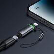 Mcdodo Adaptor Type-C la Lightning, 36W, Fast Charge, Auto Power Off 3A, 480Mbps, cip E-Mark, snur, Negru