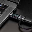 Mcdodo Adaptor Type-C la Type-C, 240W, Pigeon Series, cu carlig din silicon, aliaj de aluminiu, design portabil, Negru