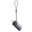 Mcdodo Adaptor USB la Lightning OTG, cu cititor de carduri TF, transfer rapid de date, 480 Mbps, LED, snur Negru