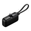 Mcdodo Baterie Externa FreeKit Series 5000mAh, 22.5W, cablu și Connector Lightning Negru