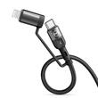 Mcdodo Cablu 4 in 1 USB-A/Type-C la Lightning/Type-C, PD Fast Charging, 60W, 1.2m, Negru