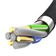 Mcdodo Cablu Audio Jack 3.5mm la Jack 3.5mm, impletit din nailon, 1.2m, Negru