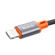 Mcdodo Cablu Audio Lightning la Jack 3.5mm, Design spiralat, Impletit din nailon, 1.8m, Negru