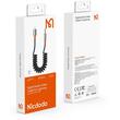Mcdodo Cablu Audio Lightning la Jack 3.5mm, Design spiralat, Impletit din nailon, 1.8m, Negru