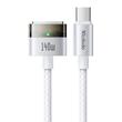 Mcdodo Cablu Type-C la MagSafe 3 pentru MacBook, Fast Charger 140W, Indicator LED, 2m, Alb