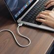 Mcdodo Cablu Type-C la MagSafe 3 pentru MacBook, Fast Charger 140W, Indicator LED, 2m, Alb