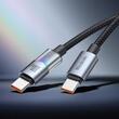 Mcdodo Cablu Type-C la Type-C 100W, Fast Charging 5A, LED multicolor 1.2m, Negru