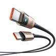 Mcdodo Cablu Type-C la Type-C Fast Charging, 100W, LED, 1.2m, Desert Gold