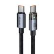 Mcdodo Cablu Type-C la Type-C Fast Charging, 100W, LED, 1.2m, Negru