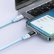 Mcdodo Cablu Type-C la Lightning Digital Display Silicone Fast Charging, 36W, 1.2m Albastru