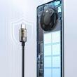 Mcdodo Cablu Type-C la Type-C, 100W, Fast Charging, Design transparent, Oprire automata, 1,2 m Negru