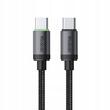 Mcdodo Cablu Type-C la Type-C PD60W Fast Charging, Aliaj de aluminiu, 1m, Negru