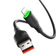 Mcdodo Cablu USB la Lightning Alpha Series Silicone Fast Charging, LED, 1.2m, Negru
