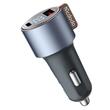 Mcdodo Incarcator Auto Dual Port 1x USB, 1x Type-C Digial Display, PD Fast Charging, 75W, Negru