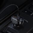 Mcdodo Incarcator Auto 2xType-C si 1xUSB, Prism Series, Digital Display, PD Fast Charging, 128W, Negru