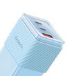 Mcdodo Incarcator Retea Port 2xType-C si 1xUSB-A Dichromatic GaN5 Mini, Fast Charging PD 67W, Albastru