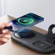 Mcdodo Incarcator Trio Wireless Charging Pad pentru telefon / TWS / Apple Watch, 15W, Negru