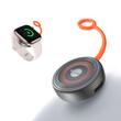 Mcdodo Incarcator wireless pentru Apple Watch, 2.5W, cu porturi Type-C si Lightning, snur din silicon anti-pierdere, Negru