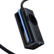 Mcdodo Incarcator de retea 4 in 1 cu prelungitor Super Cube Schuko, 2x Tip-C, USB-A, Fast Charge 70W, Tehnologie GaN, 1,5 m Negru