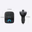 Ugreen Modulator FM cu incarcator auto 31.5W, Bluetooth, 2x USB-A, 1xType-C, TF Card Slot, LED Display, Negru