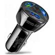 OEM Incarcator Auto XBW Black 2xUSB, 1xType-C (3.1A , QC3.0)