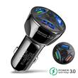 OEM Incarcator Auto XBW Black 2xUSB, 1xType-C (3.1A , QC3.0)