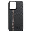 Pitaka Husa MagEZ 4 Aramida 600D iPhone 15 Plus, MagSafe Rhapsody