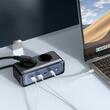 Mcdodo Incarcator de retea 6 in 1 cu prelungitor Energy Cube Series GaN, Fast Charger, 70W, 2x priza Schuko, 2x Type-C, 2x USB, 1,5m Negru