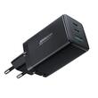 Joyroom Set Incarcator Retea Fast Charging 65 W,  2x USB C si  1x USB , cablu Type-C la Type-C  100 W, 1 m, Negru