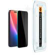 Spigen Pachet 2 buc Folie Sticla Privacy cu aplicator inclus Glass tR EZ Fit iPhone 17 / iPhone 17 Pro / 16 Pro Black