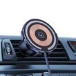 Usams Suport Auto US-CD164 Magnetic, cu încarcare wireless, rotatie 360 grade, prindere la sistemul de ventilatie, Transparent / Negru