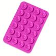 Lemontti Suport Silicon cu ventuze pentru telefon Magenta