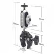 Techsuit Suport Multifunctional pentru camera GoPro prindere ghidon bicicleta, Negru