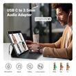 Ugreen Cablu Audio Type-C la Jack 3.5mm, Analogic si digital, 10cm, Gri