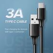 Ugreen Cablu USB la Type-C, Fast Charging 18W, 3A, 1m, Negru