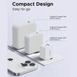 Ugreen Incarcator Retea 30W, Fast Charger, Dual Port USB-A si USB-C, GaN, QC 3.0, Roz