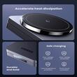Ugreen Incarcator Wireless 2 in1 MagSafe, 15W, pentru iPhone, AirPods, design pliabil compact, Negru