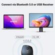 Ugreen Mouse Wireless, Bluetooth 5.0, DPI Reglabil, Design Ergonomic, Albastru