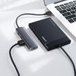 Ugreen Multihub Type-C la 4xUSB-A 3.0, Micro-USB Power Port, 5Gbps, Gri