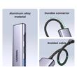 Ugreen Multihub Ultra-Thin Type-C la USB3.0, 2x USB2.0, HDMI 4K@30Hz, Type-C PD100W, 5Gbps, Grey