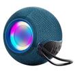 Yesido Boxa Portabila YSW13, Acumulator 1200mAh, Bluetooth 5.1, Sunet Surround, Iluminare RGB, 5W,  Slot Card/USB, Albastru