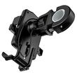 Yesido Suport Telefon pentru Bicicleta prindere automata pe ghidon, curele frontale, pentru telefoane cu diagonala de 4 - 6.5 inch, Negru