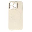 Lemontti Husa Silicon iPhone 15 Pro MagSafe Crem
