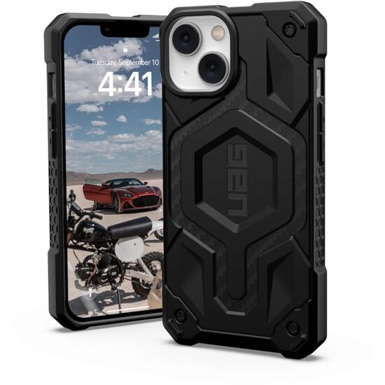 Husa iPhone 14 UAG Monarch Pro Magsafe Carbon Fiber
