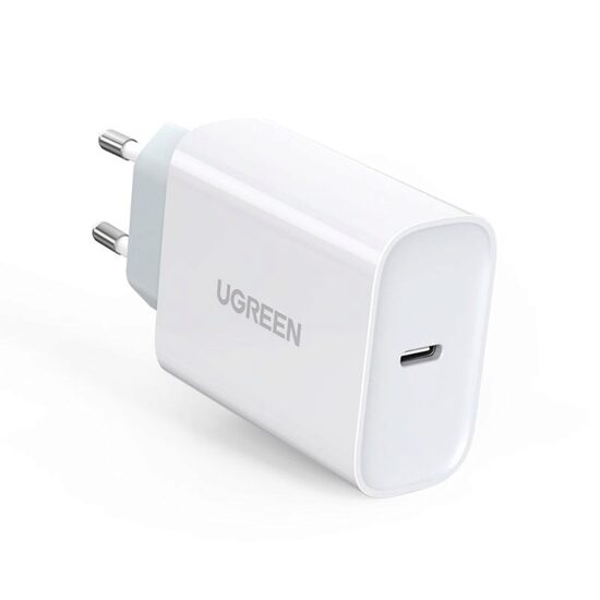 Incarcator Priza Ugreen Quick Charger 30W, 1 x USB Type-C ,5V/3A, Alb
