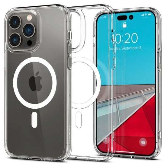 Husa iPhone 14 Pro Max Spigen Ultra Hybrid MagSafe White