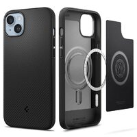 Husa iPhone 14 Plus Spigen Mag Armor MagSafe Matte Black