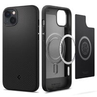 Husa iPhone 14 Spigen Mag Armor MagSafe Matte Black